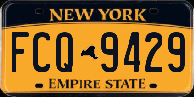 NY license plate FCQ9429
