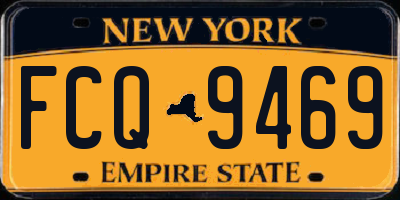 NY license plate FCQ9469