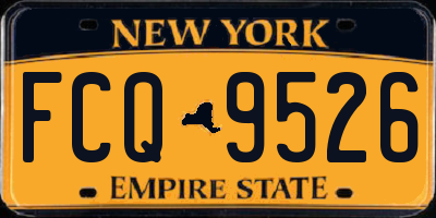 NY license plate FCQ9526