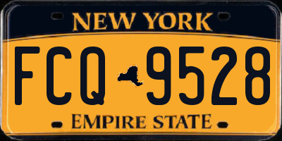 NY license plate FCQ9528