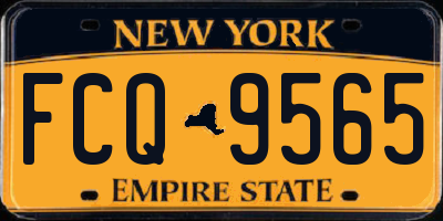 NY license plate FCQ9565