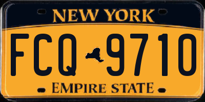 NY license plate FCQ9710
