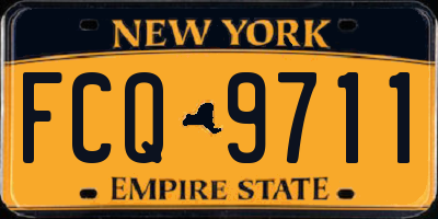 NY license plate FCQ9711