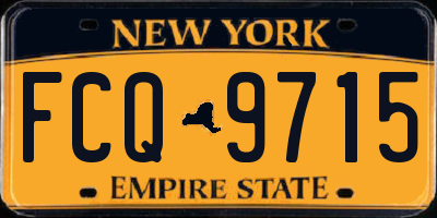 NY license plate FCQ9715