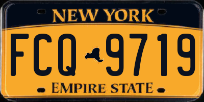 NY license plate FCQ9719