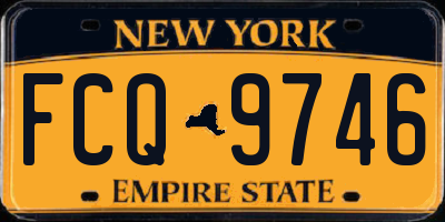 NY license plate FCQ9746