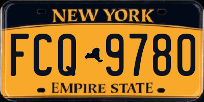 NY license plate FCQ9780