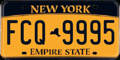 NY license plate FCQ9995