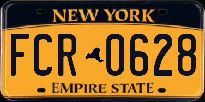 NY license plate FCR0628