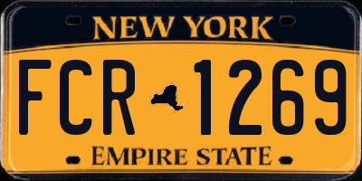 NY license plate FCR1269