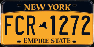 NY license plate FCR1272
