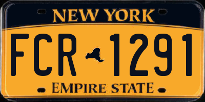 NY license plate FCR1291