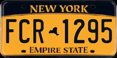 NY license plate FCR1295