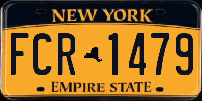 NY license plate FCR1479