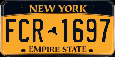 NY license plate FCR1697