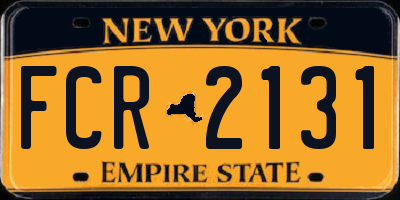 NY license plate FCR2131