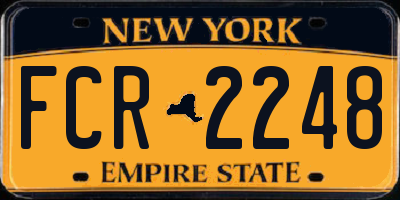 NY license plate FCR2248