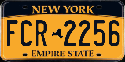 NY license plate FCR2256
