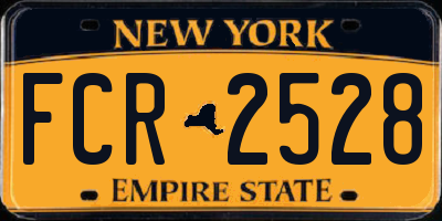 NY license plate FCR2528