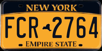 NY license plate FCR2764