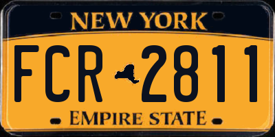 NY license plate FCR2811