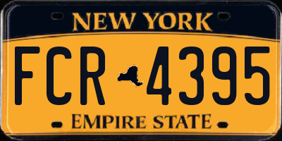 NY license plate FCR4395