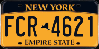 NY license plate FCR4621