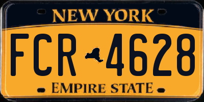 NY license plate FCR4628