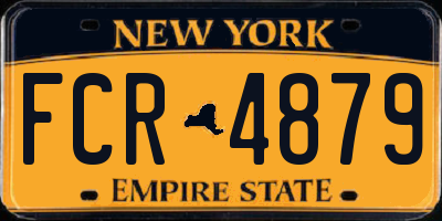 NY license plate FCR4879
