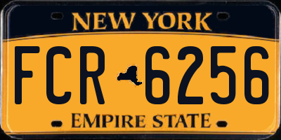 NY license plate FCR6256