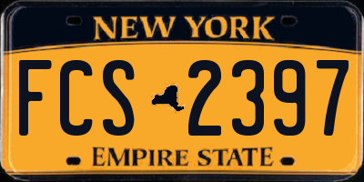 NY license plate FCS2397