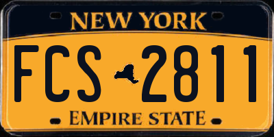 NY license plate FCS2811
