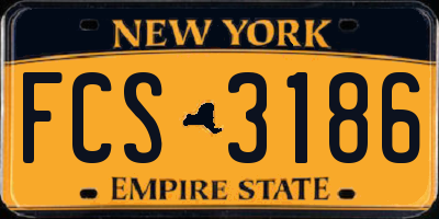 NY license plate FCS3186