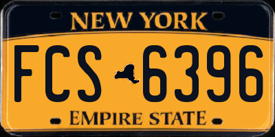 NY license plate FCS6396