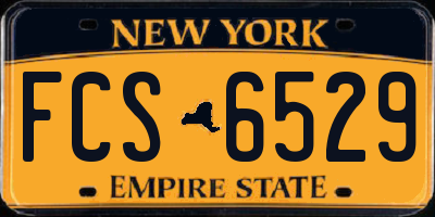 NY license plate FCS6529