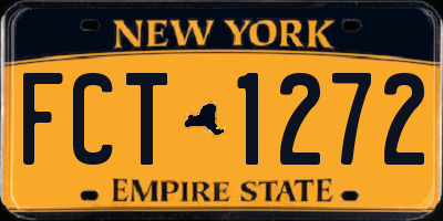 NY license plate FCT1272