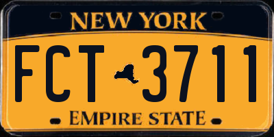 NY license plate FCT3711