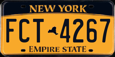 NY license plate FCT4267