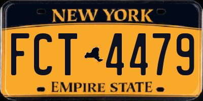 NY license plate FCT4479