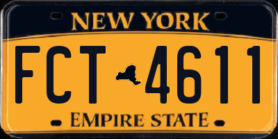 NY license plate FCT4611