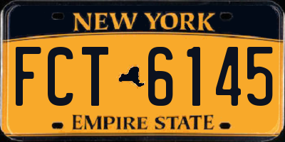 NY license plate FCT6145