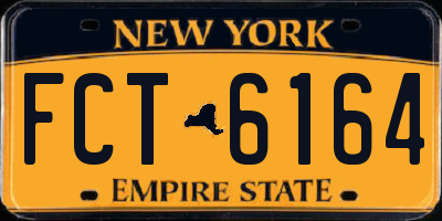 NY license plate FCT6164