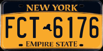 NY license plate FCT6176