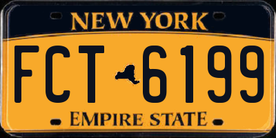 NY license plate FCT6199