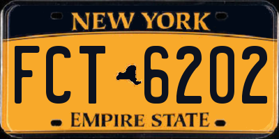 NY license plate FCT6202