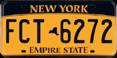 NY license plate FCT6272