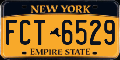 NY license plate FCT6529