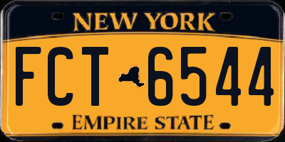 NY license plate FCT6544
