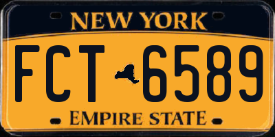 NY license plate FCT6589