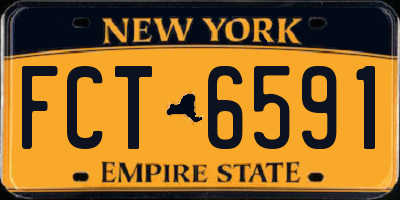 NY license plate FCT6591
